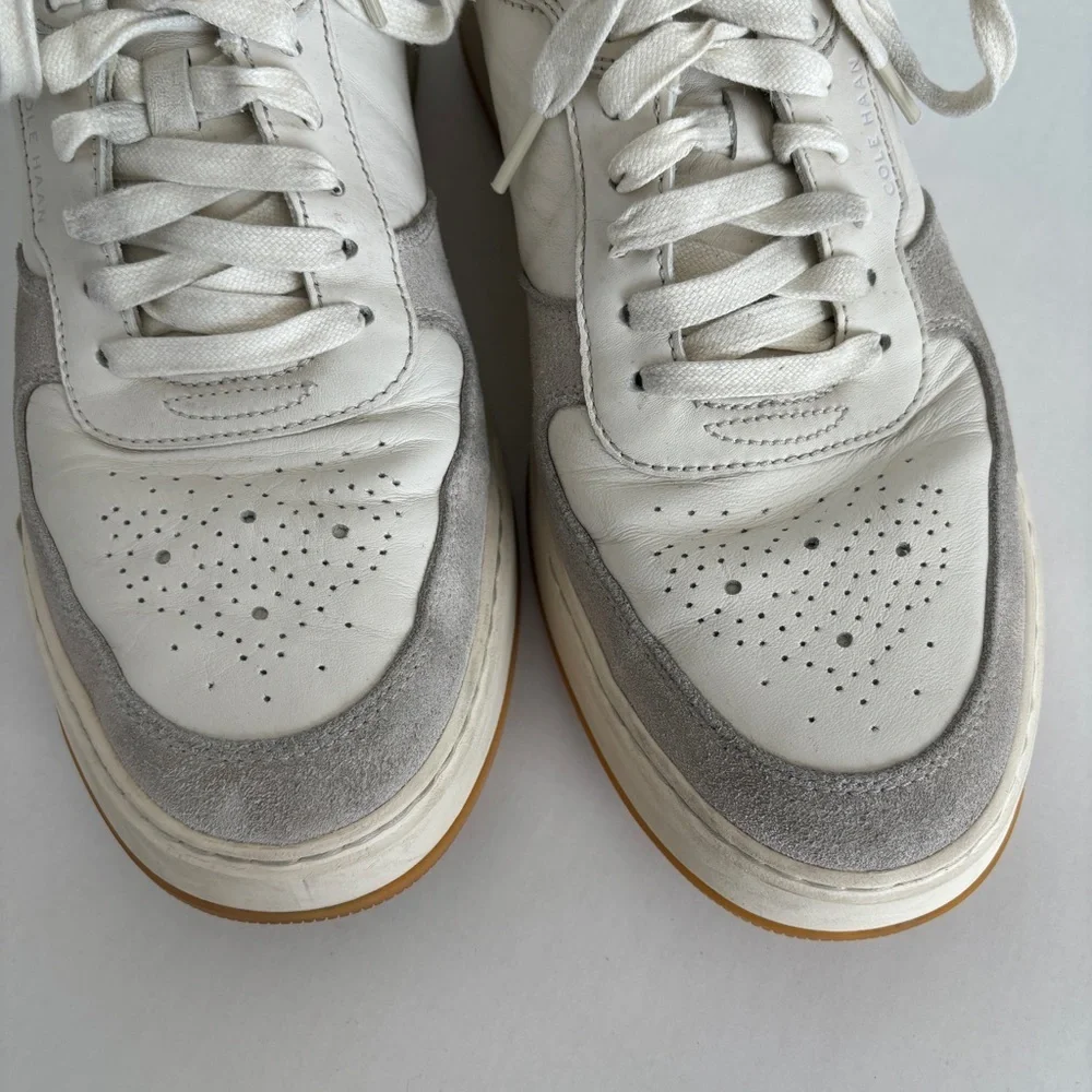 Cole Haan‎ Men's white leather Grandprø Crossover Sneaker lace up shoe size 11
